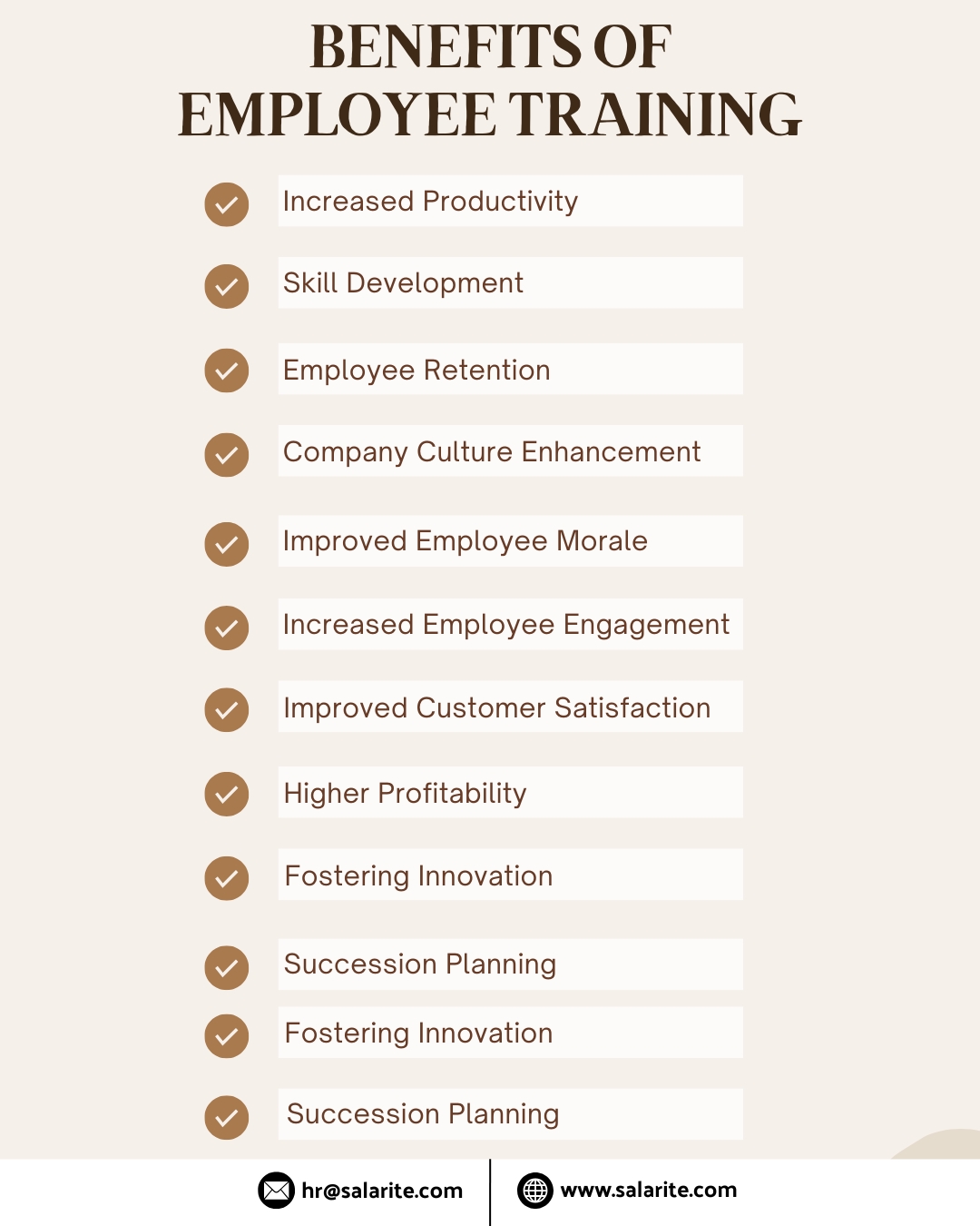 Benefits of Employee Training